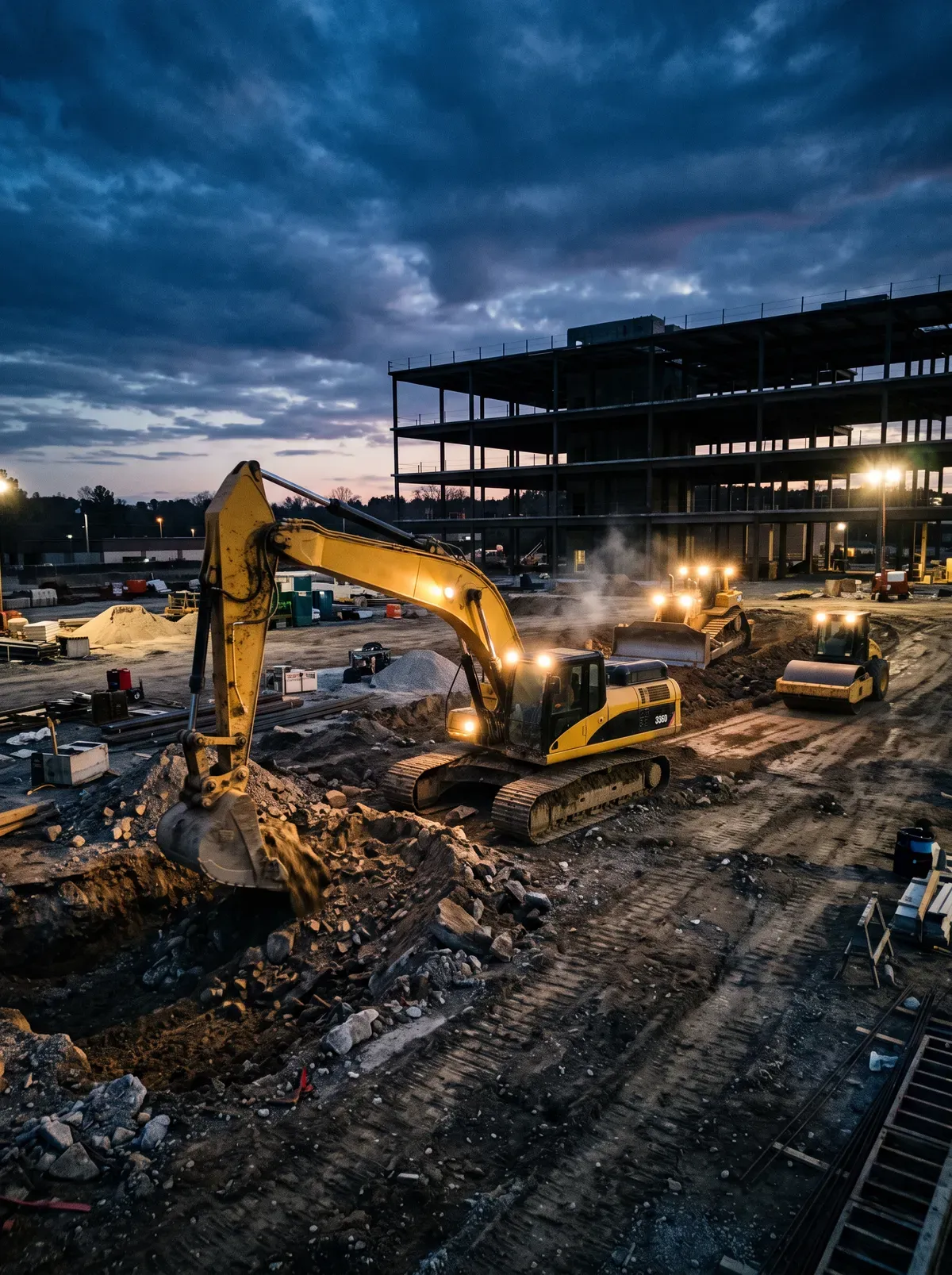 Obra de construcción en proceso